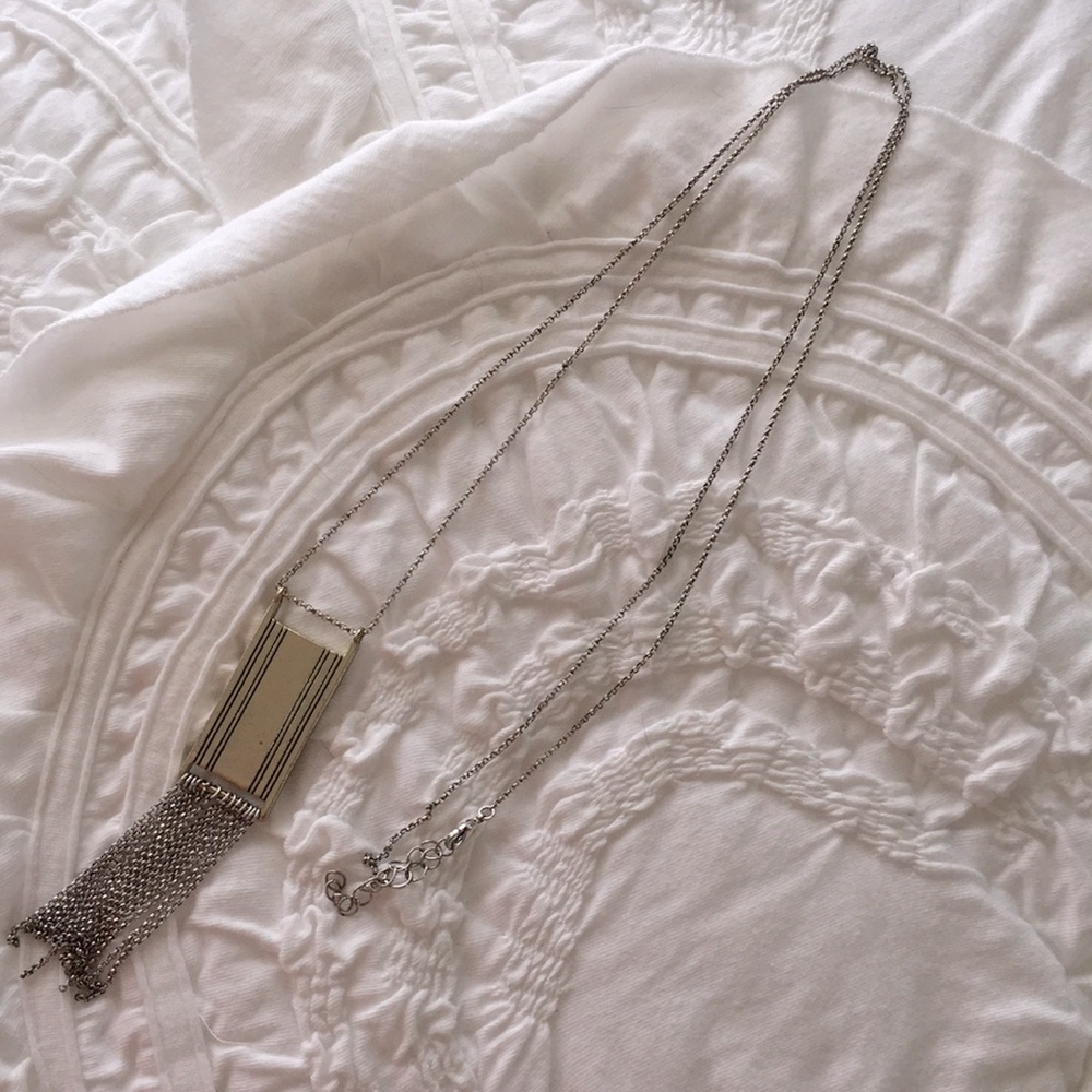 Evereve Long Chain Necklace Silver/Gold